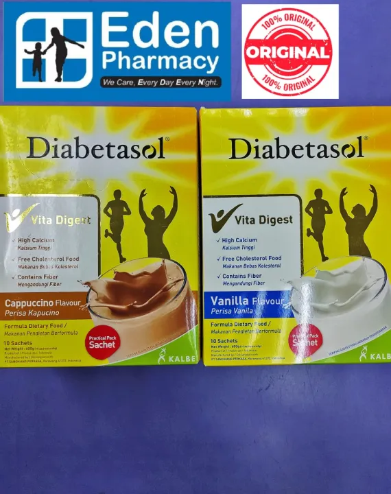 Diabetasol Vita Digest G Vanilla Cappuccino Chocolate Lazada