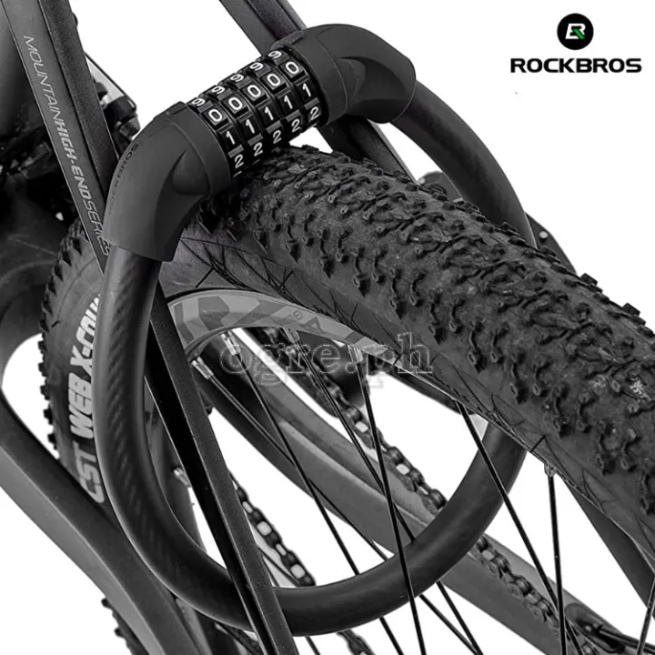 Rockbros Bicycle Lock Mountain Bike Lock Digit Combination Code Mm