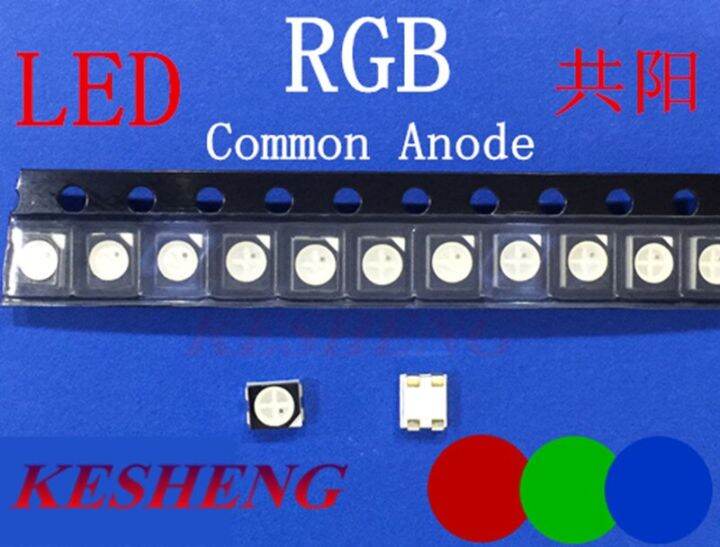 Pcs Rgb Power Top Smd Smt Plcc Led Red Green Blue Common