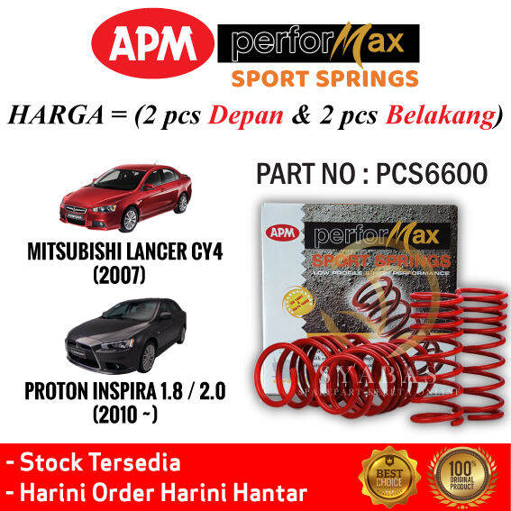 ORIGINAL APM PERFORMAX SPORT SPRING PROTON INSPIRA MITSUBISHI LANCER