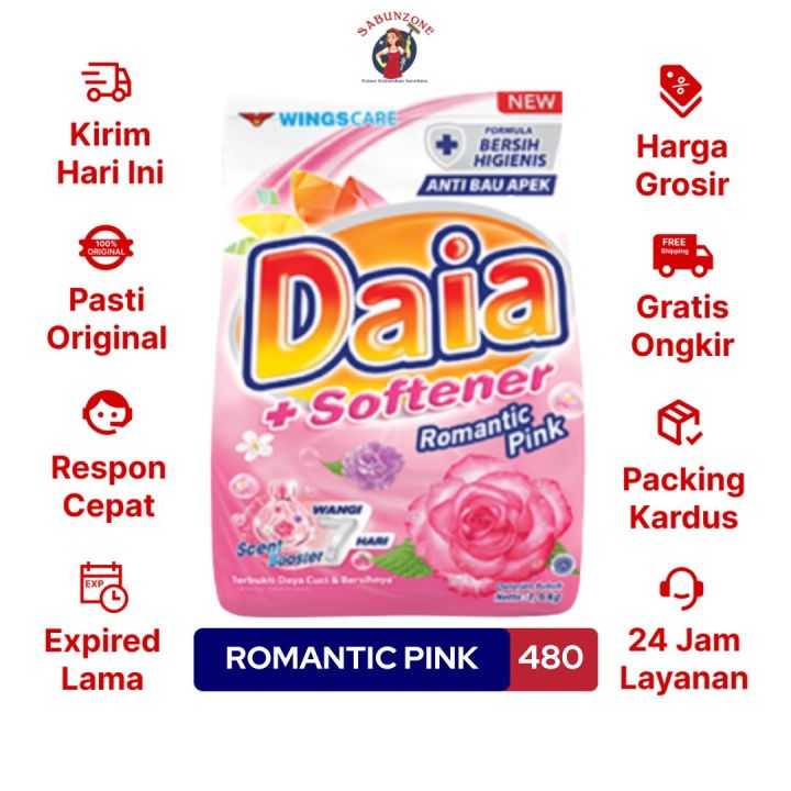 Deterjen Bubuk Daia Softener Romantic Pink Gr Lazada Indonesia