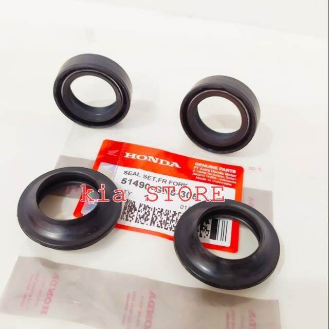 Seal Sil Shock Depan Tutup Seal Abu Scoopy Vario Beat Supra Revo