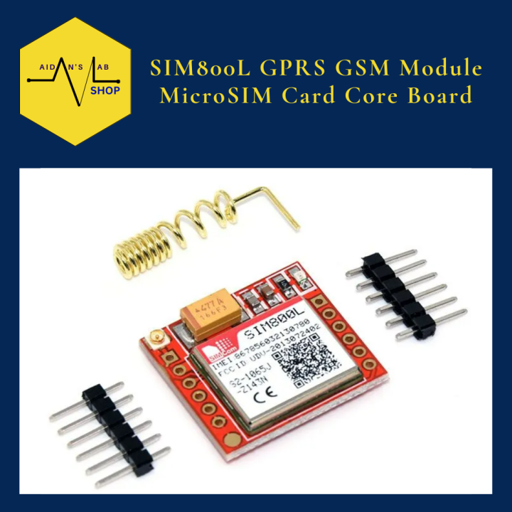 Sim L Gprs Gsm Module Microsim Card Core Board Quad Band Ttl Serial