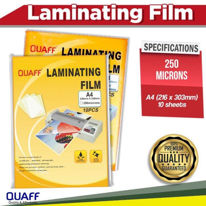 Micron Micron Quaff Hot Process Laminating Film A Size