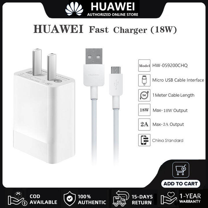 HUAWEI Charger 18W Fast Charging Adapter Original 9V 2A Wall Chargers