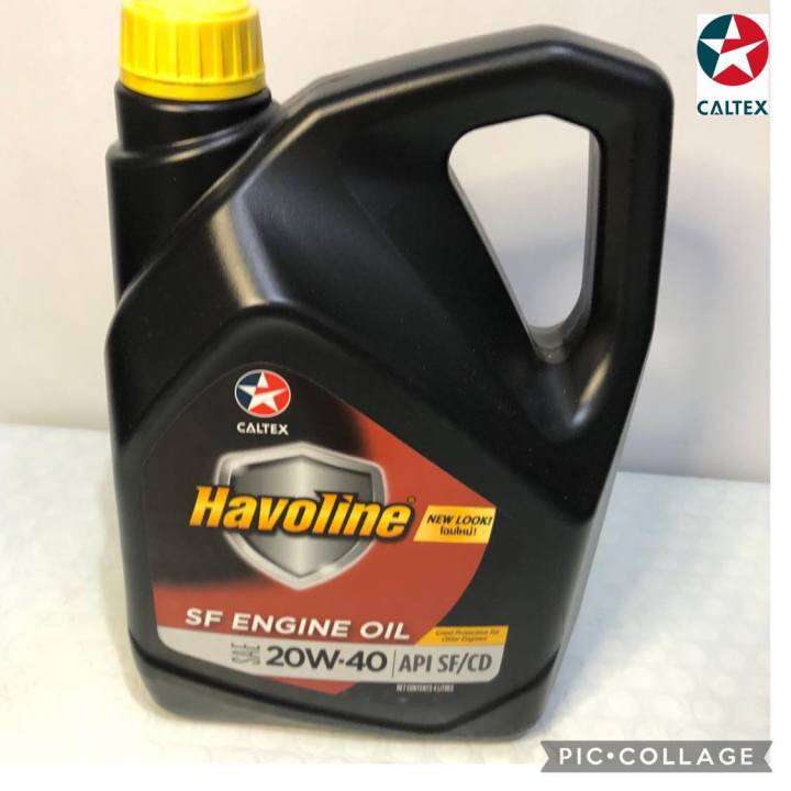 Caltex Engine Oil Havoline Sf Engine Oil Liters Sae W Api Sf Cd