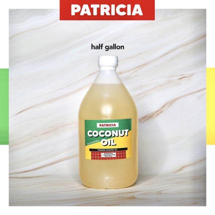 PATRICIA COCONUT OIL PREMIUM COOKING OIL HALF GALLON Lazada PH