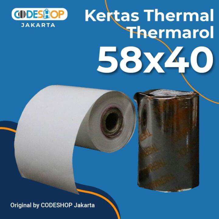 Kertas Thermal Thermarol 58 X 40 Mm Struk Printer Kasir 58x40mm