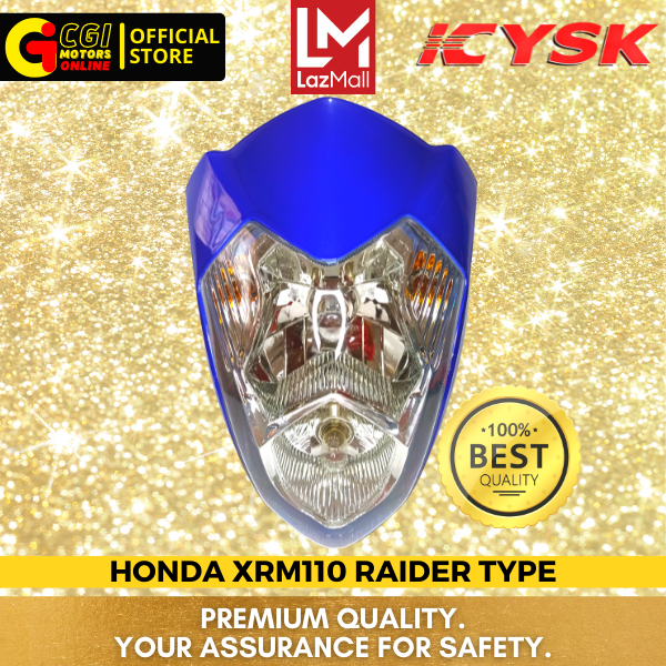 YSK Head Light Assembly For Honda XRM110 Raider Type Blue Lazada PH