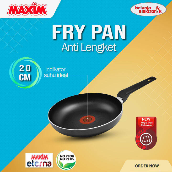 Maxim Eterna Wajan Teflon Anti Lengket Frypan Penggorengan Cm