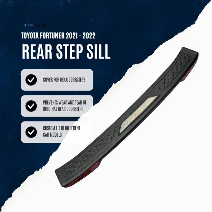 Toyota Fortuner Pinwheel Rear Step Sill Lazada Ph