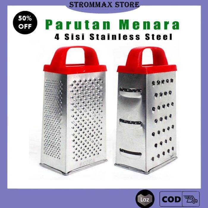 Parutan Menara 4 Sisi Stainless Steel 4 In 1 PARUTAN SERBAGUNA