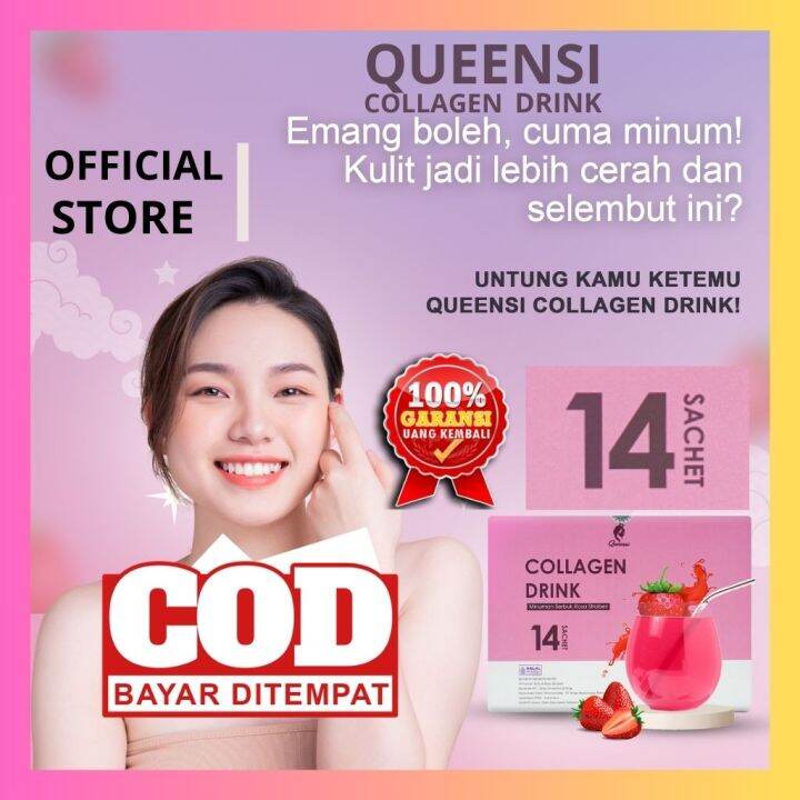 Queensi Collagen Drink Original Bpom Minuman Colagen Suplemen