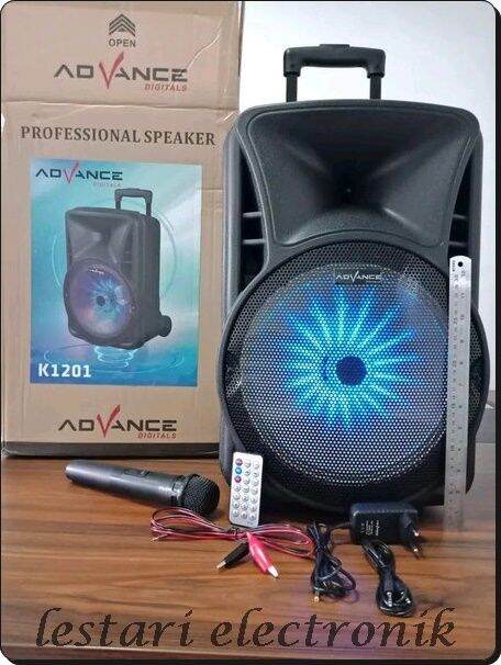 ADVANCE K1201 Speaker Portable Pengeras Suara Ampli Meeting 12 Inch