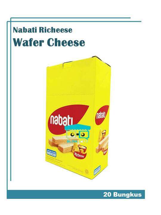 Box Richeese Nabati Wafer Cheese Flavour Isi Rasa Keju Lazada