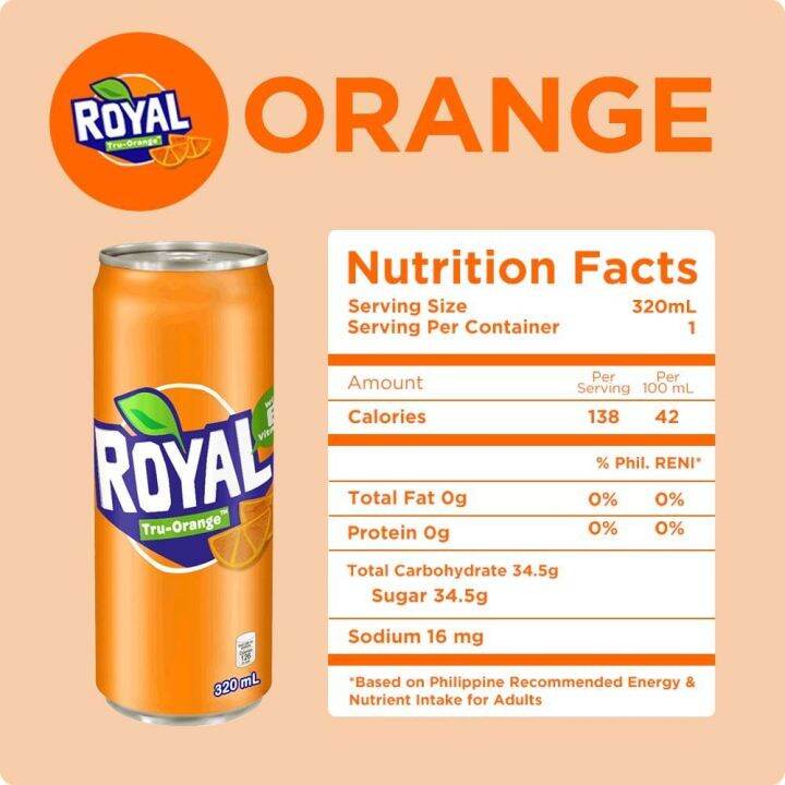 Royal Tru Orange 320mL Lazada PH