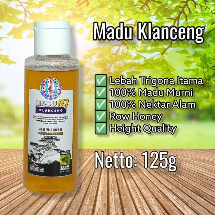 Madu Klanceng Asli Murni Original Tanpa Campuran Lebah Trigona