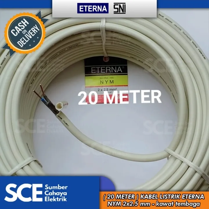 Meter Kabel Listrik Eterna Nym X Mm Kawat Tembaga Lazada