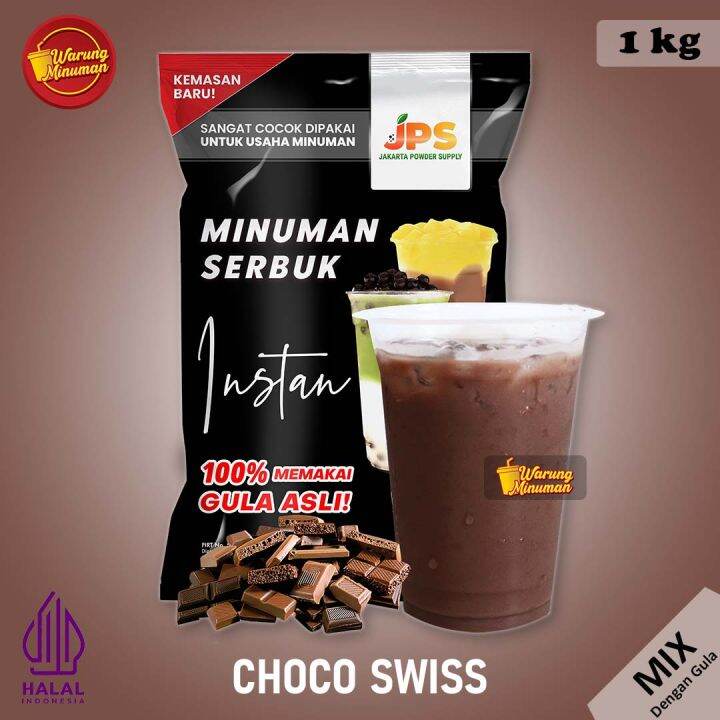 Bubuk Minuman Kg Rasa Choco Swiss Cokelat Delfi Jps Powder Mix