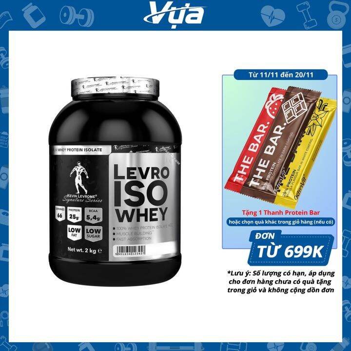 Bột Protein Kevin Levrone Levro Iso Whey 2KG Tăng Cơ Giảm Mỡ Hiệu