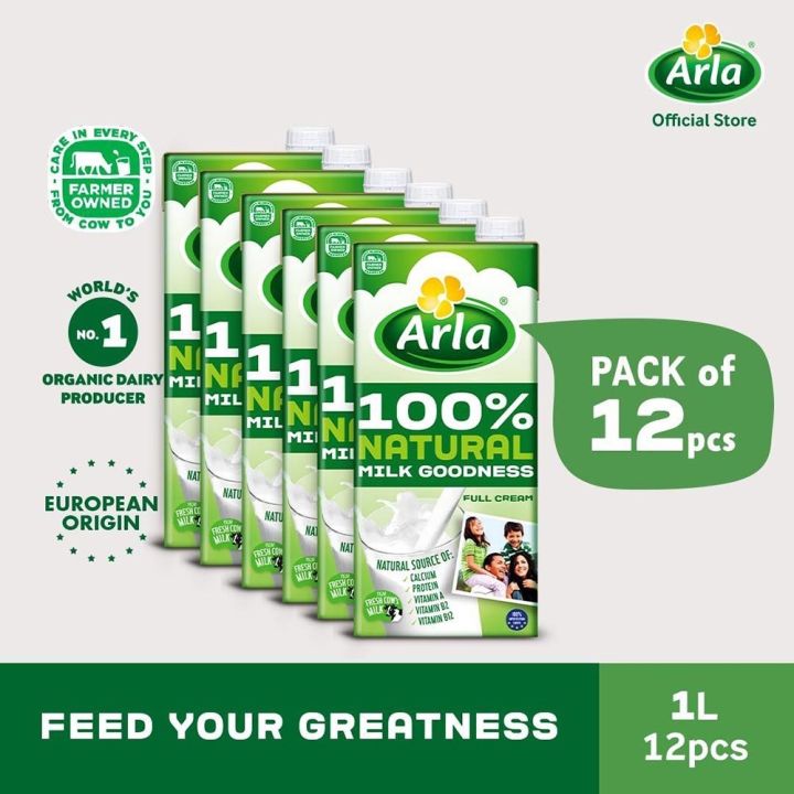 Arla Full Cream Milk 1L 12 Pack Lazada PH