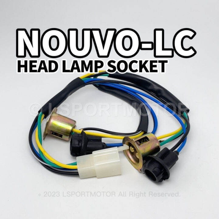 YAMAHA NOUVO LC HEAD LAMP SOCKET FRONT DEPAN LAMPU KEPALA SOCKET WIRE