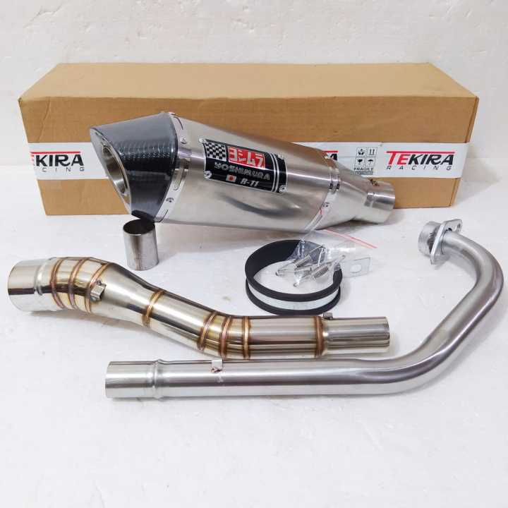 Knalpot Racing Yoshimura R Ujung Carbon Fullset All New R V V V