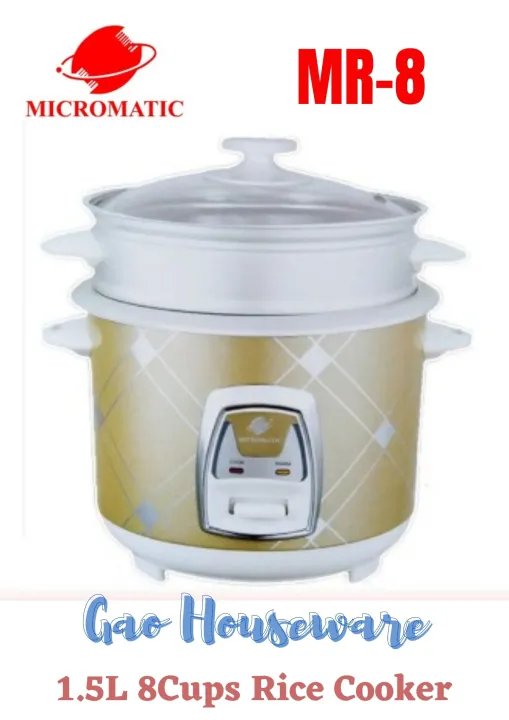 Mr M Micromatic L Cups Rice Cooker Metallic Body With Steamer