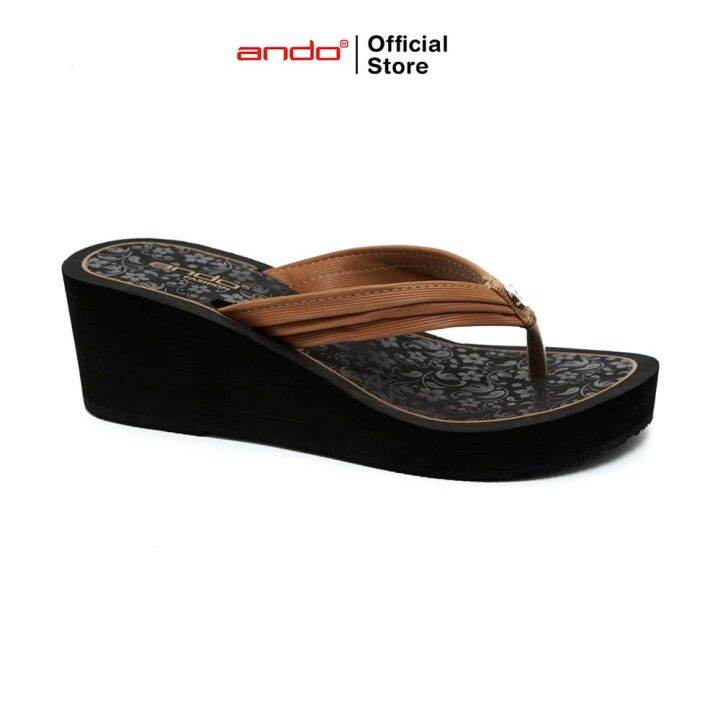 Ando Official Sandal Jepit Ayana Wanita Dewasa Tan Lazada Indonesia