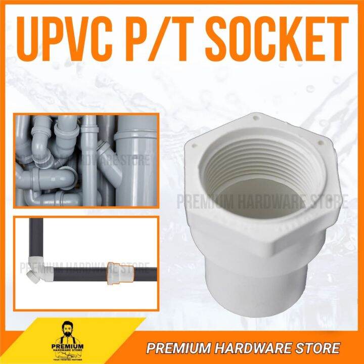 Mm Mmupvc Faucet P T Socket Water Pipe Socket Paip Plastik