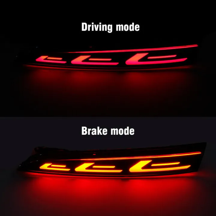 For Hyundai Accent Led Rear Bumper Reflector Brake Light Fog