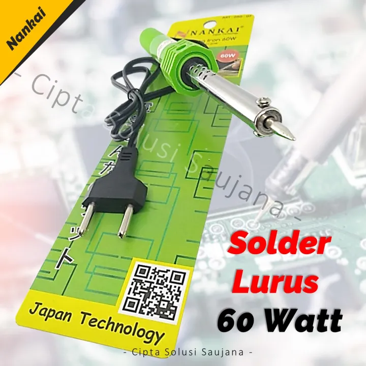 SOLDER LURUS LISTRIK ALAT PATRI LISTRIK NANKAI SOLDERING IRON LURUS 60