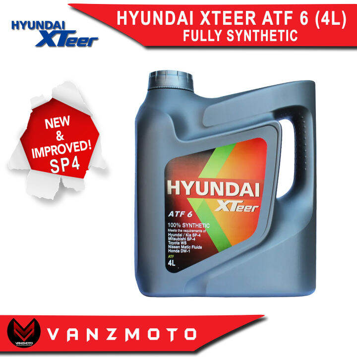 Hyundai Xteer ATF 6 4Liter Upgraded Version Of SP4 Lazada PH