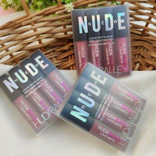 Hud Beality New Nude Mini Lip Matte 4 Pcs Set Lazada