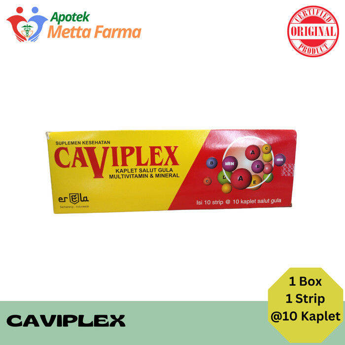 Caviplex Box 10 Strip 10 Kaplet Multivitamin Lazada Indonesia