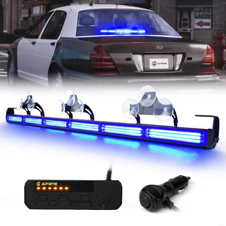 Xprite 35 COB LED Emergency Traffic Advisor Strobe Light Bar W