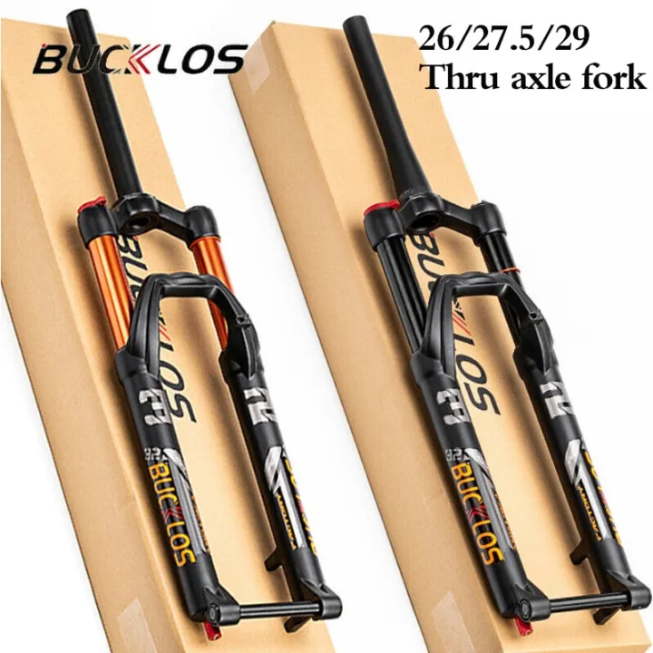 Bucklos Bicycle Air Fork Mtb Suspension Fork Tapered