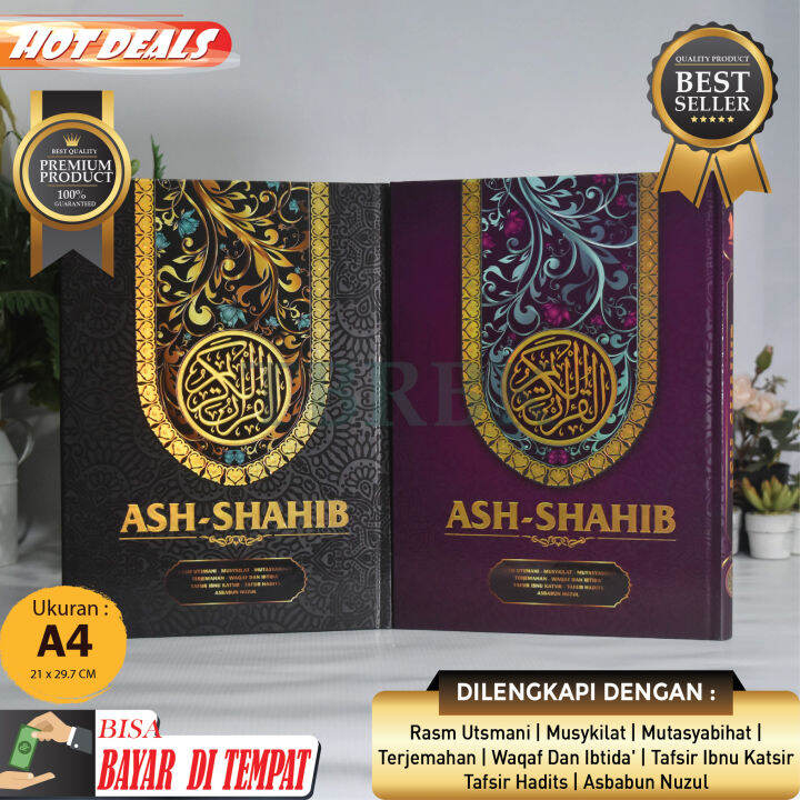 Mushaf Al Quran Ash Shahib Ukuran A4 Besar Alquran Ash Shohib Rasm