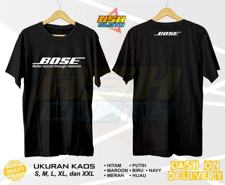 Baju Kaos Pria Distro Sound System Audio Bose Bisa Custom Hshcloth