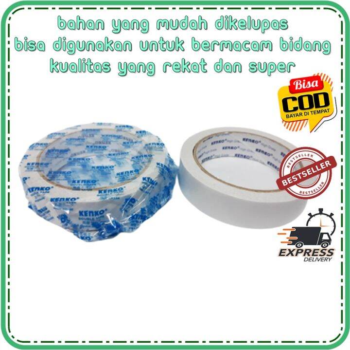 DOUBLE KENKO TAPE DOBEL 24MM O0o NAJAH TIP SUPER LENGKET 1 INCH