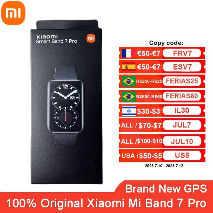 Original Xiaomi Mi Band Pro Gps Smart Bracelet Amoled Screen Blood