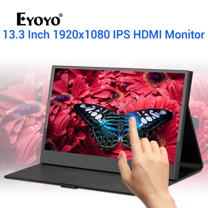 Eyoyo Monitor Layar Sentuh Portabel Inci Monitor Hdmi Ips