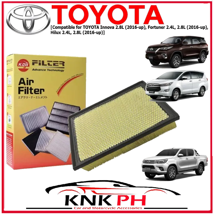 Toyota Innova 2016up Fortuner 2016up Hilux Revo KOJI Air Filter