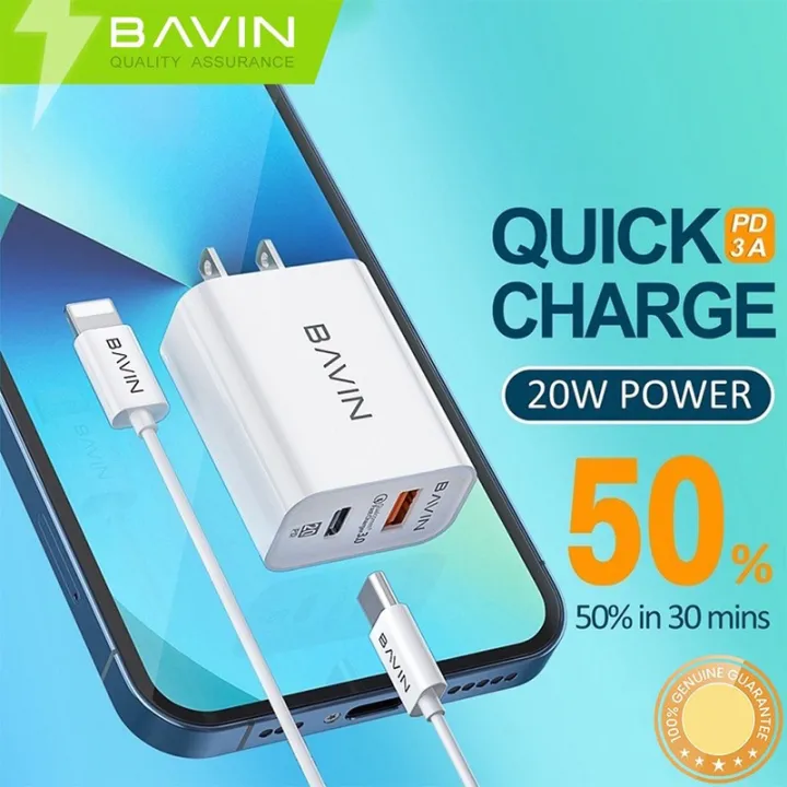 Gk Bavin Pc W Pd Qc Fast Charging Wall Charger W W Pd