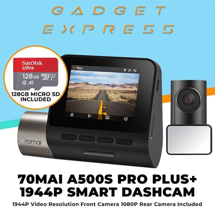 Mai Pro Plus A S With Rear Dual Channel Car Dash Cam Built In Gps