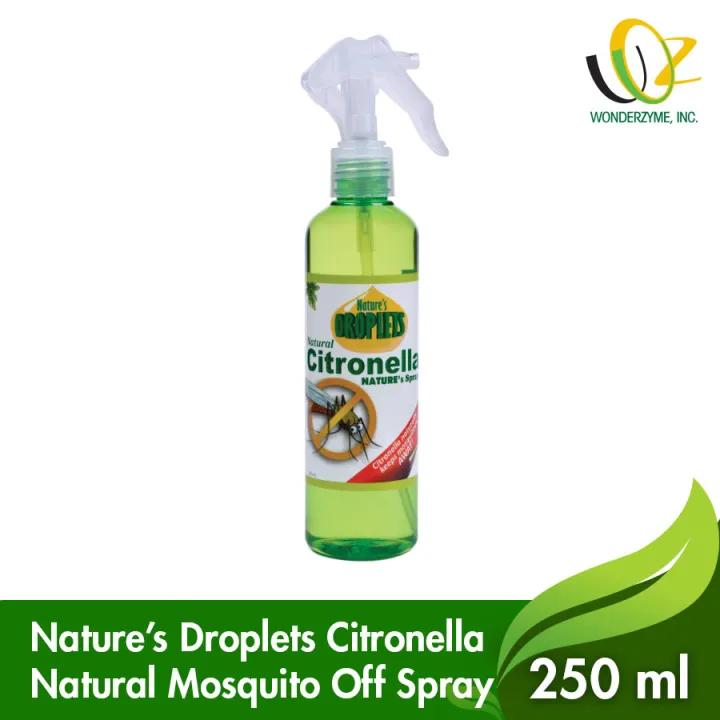 Natures Droplets Citronella Natural Mosquito Off Spray 250ml Lazada PH