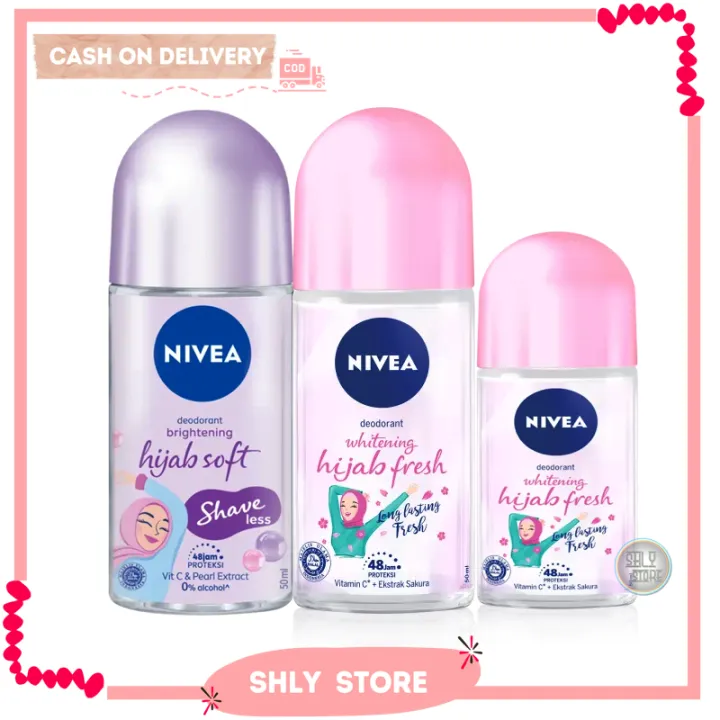 NIVEA Deodorant Roll On Whitening Hijab Fresh Brightening Hijab Soft