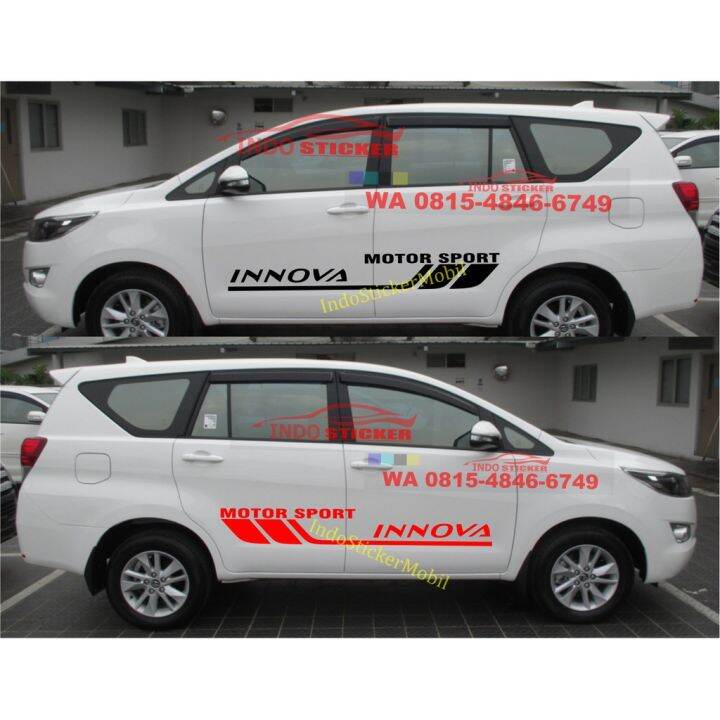 Stiker Sticker Mobil Innova Cutting Stiker Toyota Mobil Innova Side