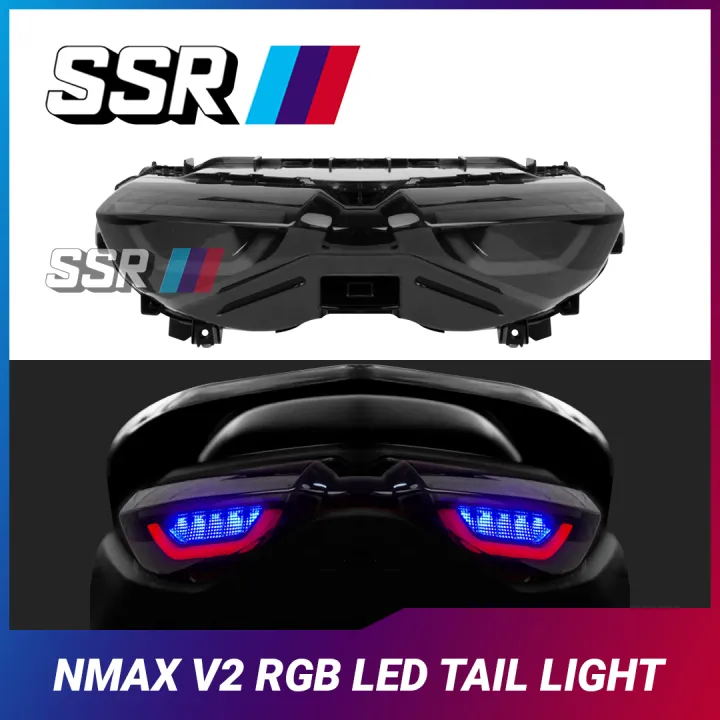 Yamaha Nmax V Rgb Tail Light Flowing Led Smoke Lens Premium Quality