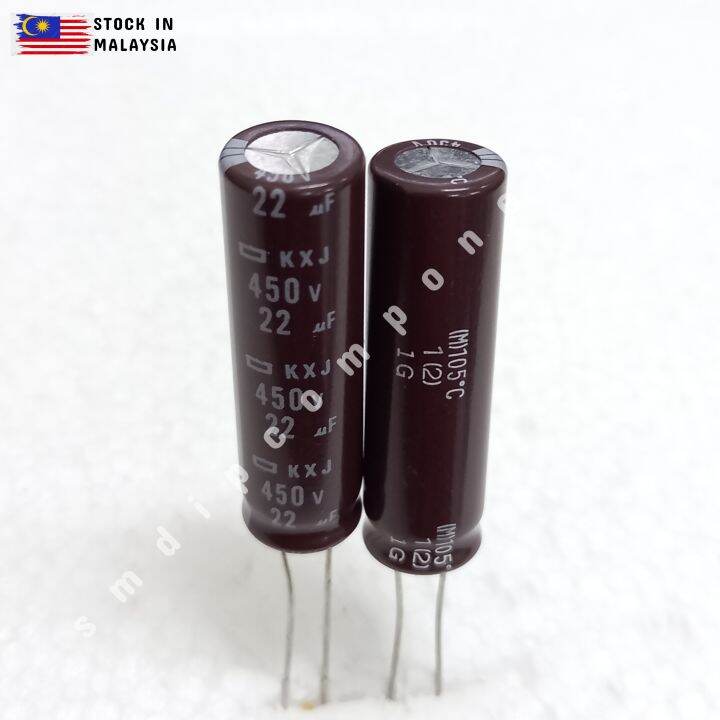 Nipponchemi Con 22uF 450V 105C Radial Capacitor 10mm X 35mm Lazada